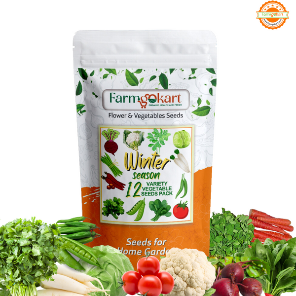 Winter Season Value pack of 12 Varaties vegetable seeds (appx 4000 Seeds)