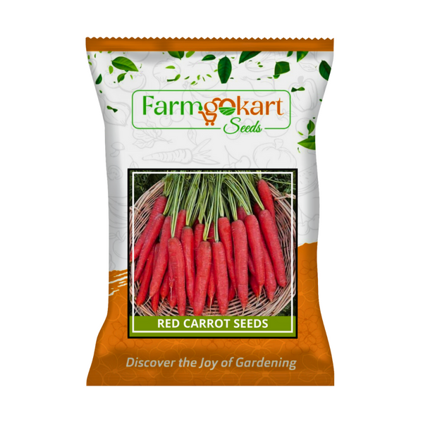RED CARROT (GAJAR) SEEDS - 100 Grams  ( Perfect for Home Gardening, Open Farming and Poly House Farming)