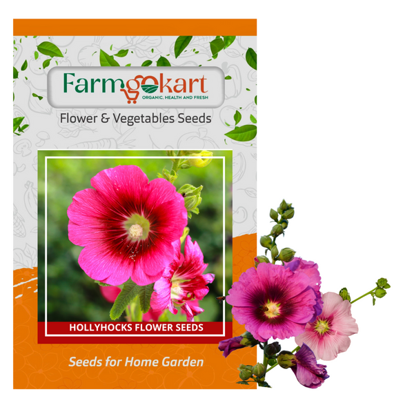 Hollyhocks Mixed Flower - Pack of 50 Seeds